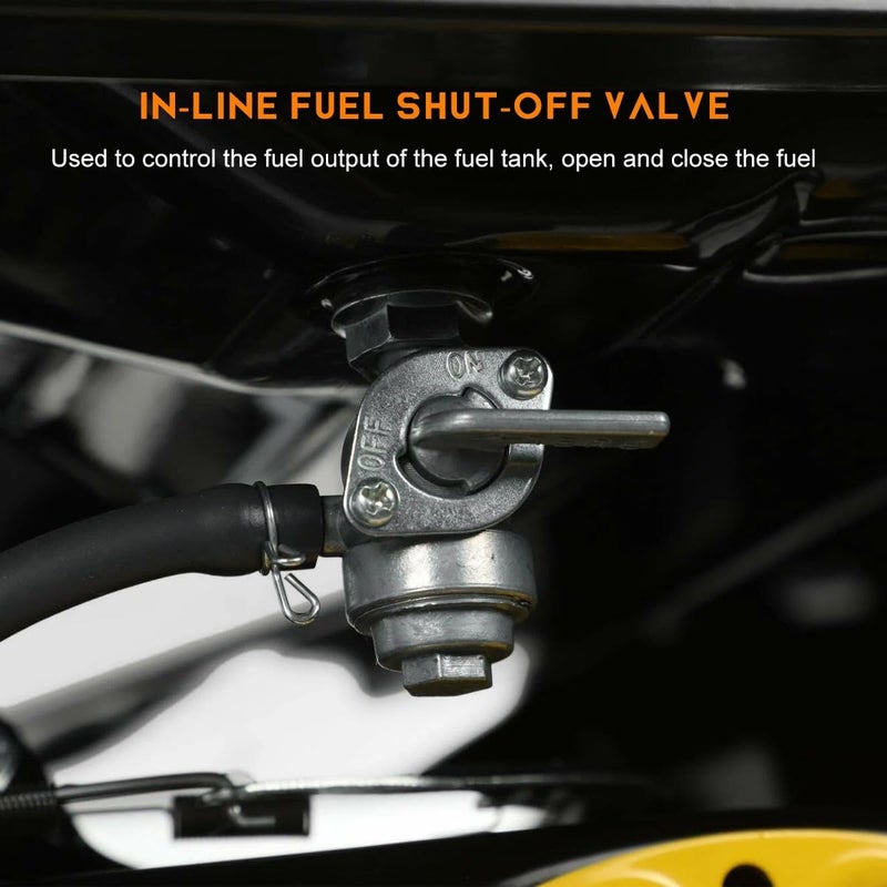 Wevdn 2 PCS Inline Fuel Tank Tap Valve, 6mm Motorcycle Inline Gas Fuel Petcock Shut Off Switch, Fuel Tank Tap Valve On-Off Switch for ATV 50cc 70cc 90cc 110cc 125cc 140cc 150cc (2 PCS) - Image 4